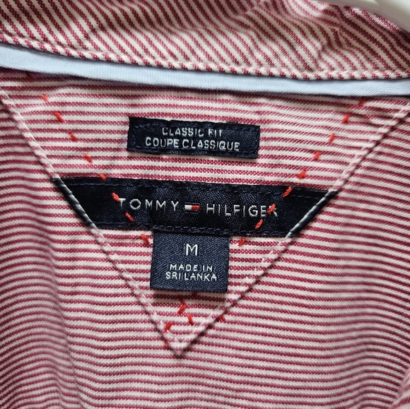 Tommy Hilfiger Women's Heritage Red Stripe Shirt Women’s Classic Fit Medium. - Picture 6 of 9